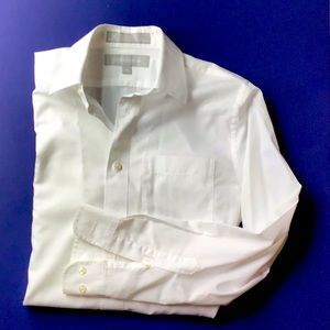 Boys White Woven- Size 12, Wrinkle Free Materail